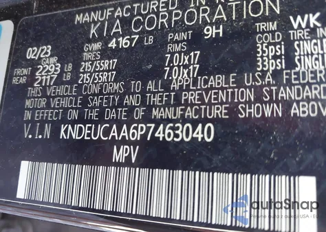 2023 Kia Seltos S из США, поврежденный, VIN KNDEUCAA6P7463040